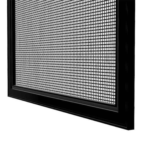 33.25 In. W X 33.25 In. H Full Screen Window Screen, FS2, Standard Aluminum Mesh, Black